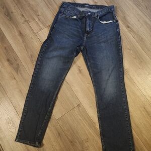 Old Navy Men's Dark Blue Straight Jeans 36x32